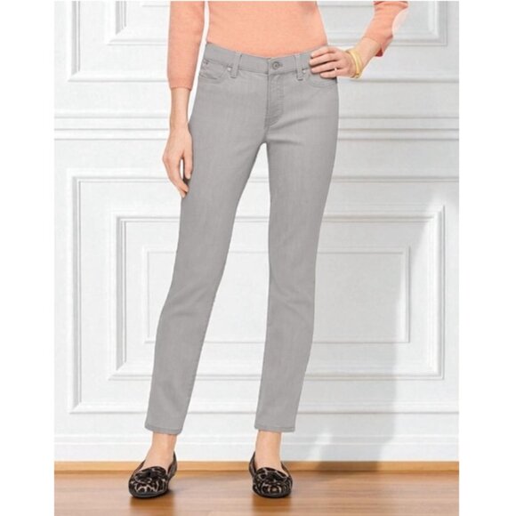 Talbots Flawless 5 Pocket Light Wash Colored Slim Ankle Garment Dye Jeans Pant - Picture 1 of 3